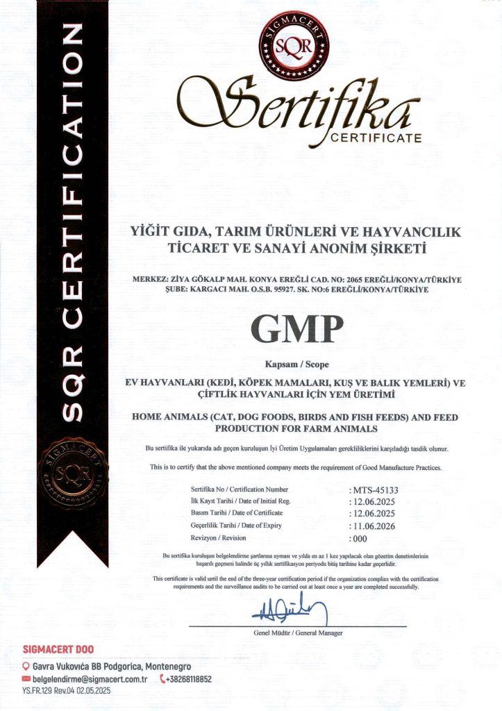 sertifikalar iso gmp