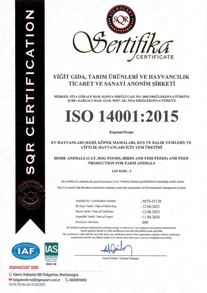 sertifikalar iso 14001
